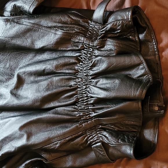Leather Corsetted/Belted Jacket (NEW) - Picture 2 of 8